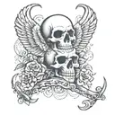 Death tattoo design idea