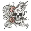 Death tattoo design idea