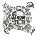 Death tattoo design idea