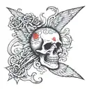Death tattoo design idea