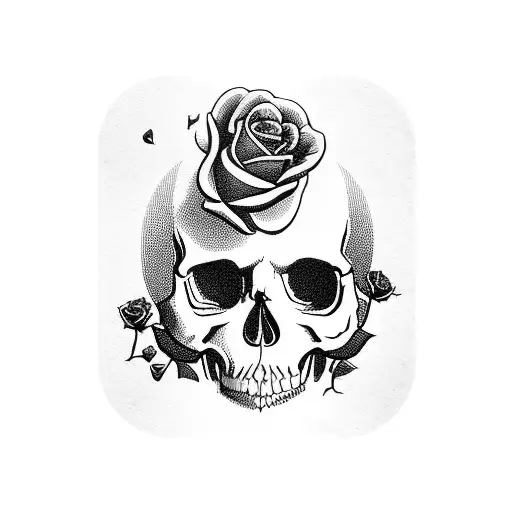 Tattoo-Dice - King card skull tattoo✌💀