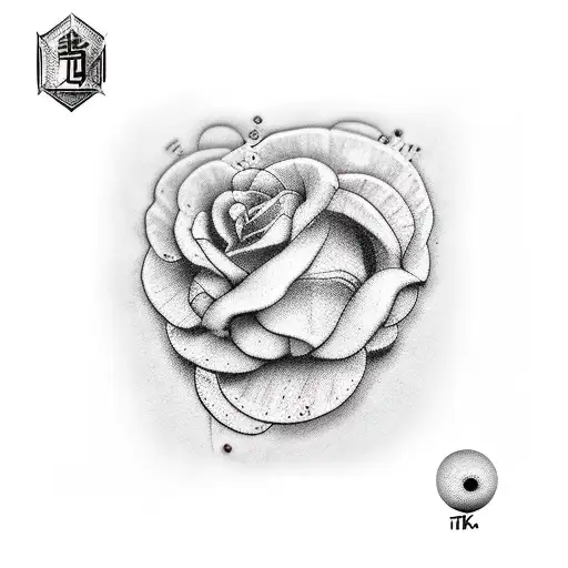 a mic , portative and piano tattoo design idea