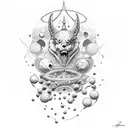 per aspera ad astra cartoonish tattoo design idea