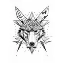 lobo tattoo design idea