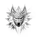 lobo tattoo design idea