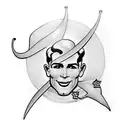 pin-up boy tattoo design idea