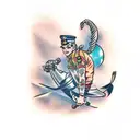 pin-up boy tattoo design idea