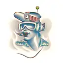 pin-up boy tattoo design idea