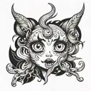 ahegao heart eyes tattoo design idea