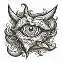 ahegao heart eyes tattoo design idea