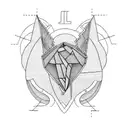 letter g with a heartshape tattoo design idea