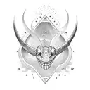 A bookshelf filled with fantasy novels, with a snake slithering through the shelves and stars peeking through the gaps tattoo design idea