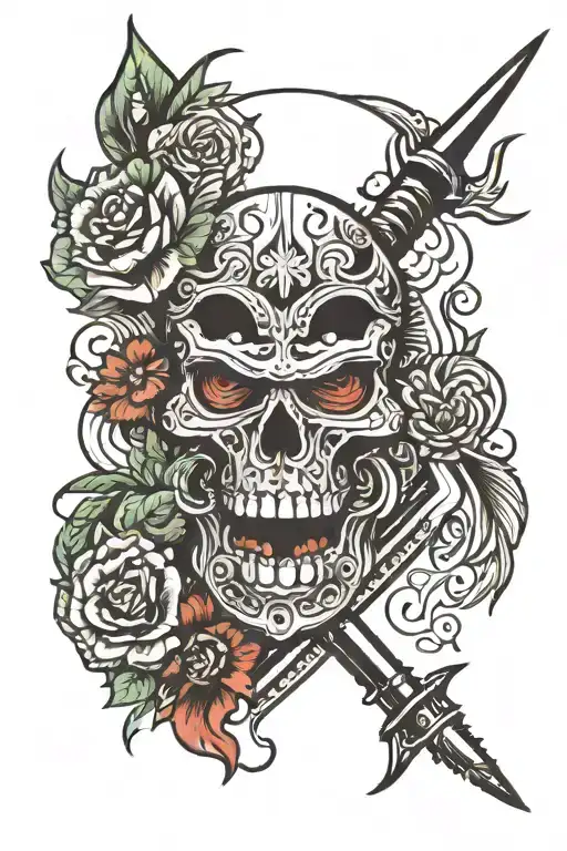 imperious spear tattoo design idea