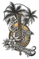 hotel california tattoo design idea