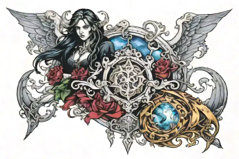 throne of glass book tattoo design idea