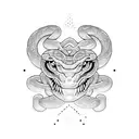 Furious Snake  tattoo design idea