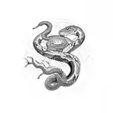 Furious Snake  tattoo design idea