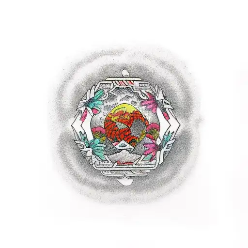 island blunt and joint african american statues tattoo design idea