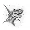 Dino  tattoo design idea