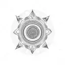 Circular tattoo for shoulder tattoo design idea