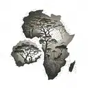 Africa free slave tattoo design idea