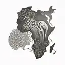 Africa free slave tattoo design idea