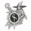 mage rpg tattoo design idea
