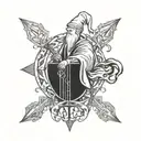 mage rpg tattoo design idea