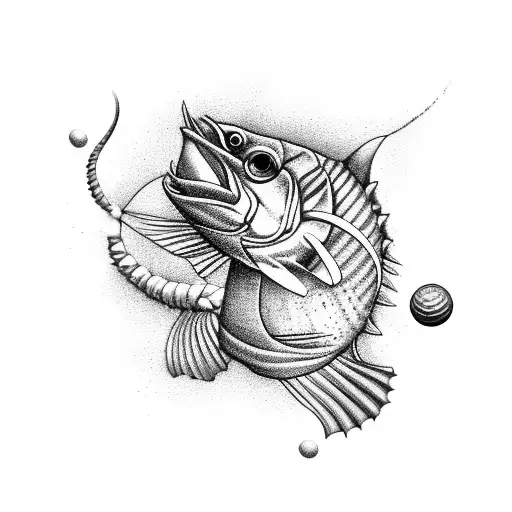 King fish, Scorpio, tennis, golf, flowers tattoo design idea