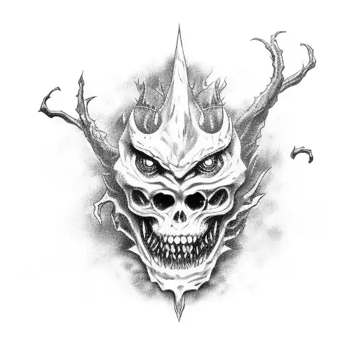 7 deadly sins monsters tattoo design idea