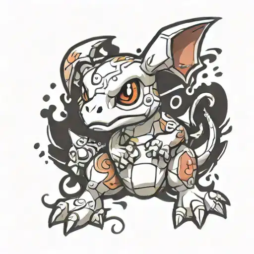cubone Pokémon tattoo design idea
