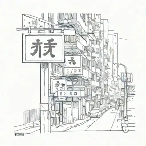 A hong kong street sign with Jaffe Road written inside it   tattoo design idea