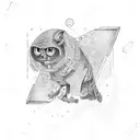 number "7677"  tattoo design idea