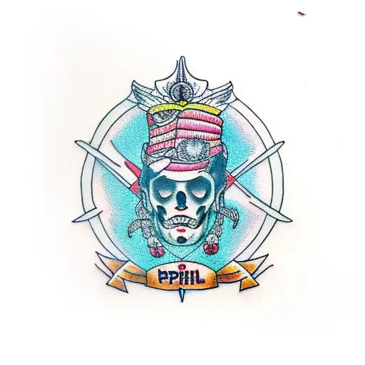 umbanda pai João  tattoo design idea