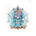 umbanda pai João  tattoo design idea