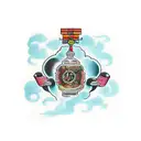 umbanda pai João  tattoo design idea