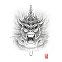 Evil Monkey King  tattoo design idea