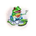 frog and toad  tattoo design idea