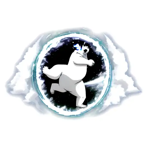 polar bear tattoo design idea