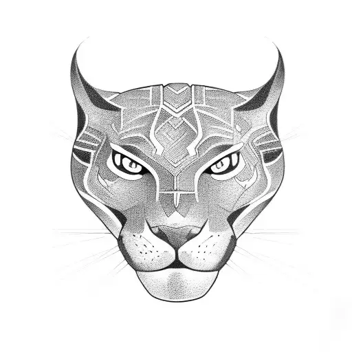 Panther tattoo design idea