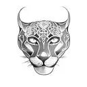 Panther tattoo design idea