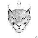 Panther tattoo design idea