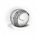 baseball in memory  tattoo design idea