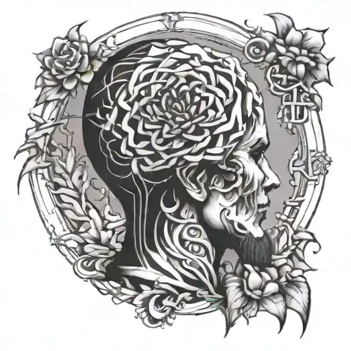 overthinker creative tattoo design idea