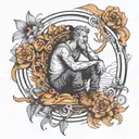 overthinker creative tattoo design idea