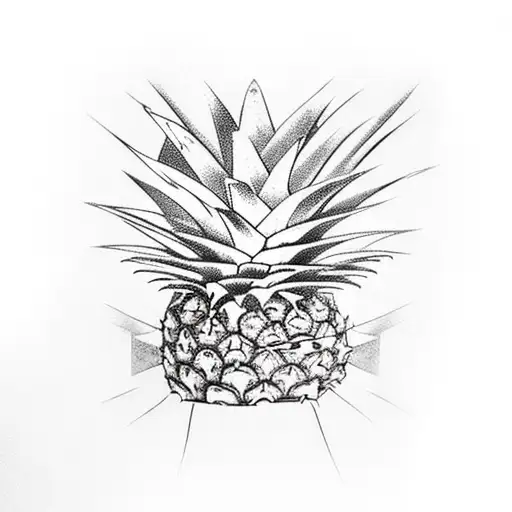Swinger pineapple tattoo design idea