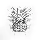 Swinger pineapple tattoo design idea