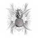 Swinger pineapple tattoo design idea