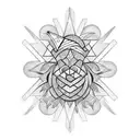 Swinger pineapple tattoo design idea