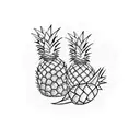 Swinger pineapple tattoo design idea
